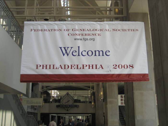 Welcome Banner across from the Exhibit Hall